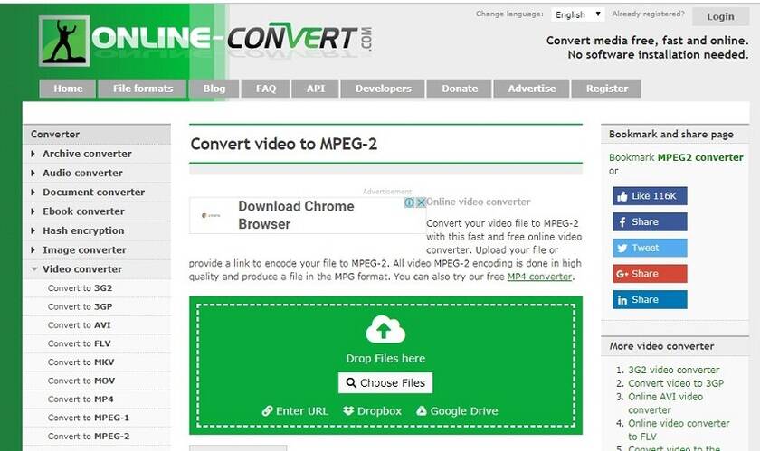 convertisseur vidéo MPEG en ligne