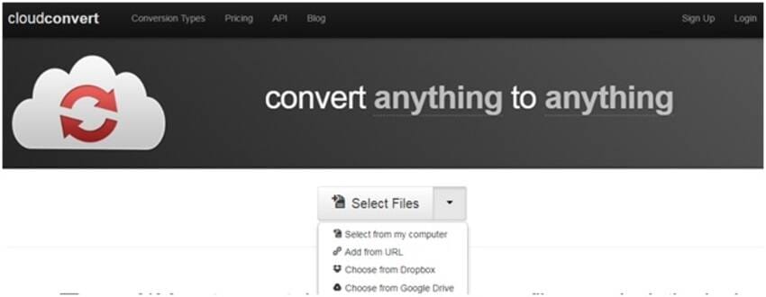 convertisseur vidéo en ligne - CloudConvert