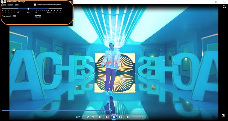 adjust video speed