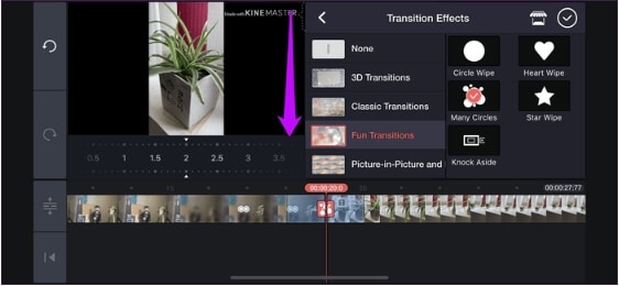 aplicación de fusión de video para iPhone - KineMaster