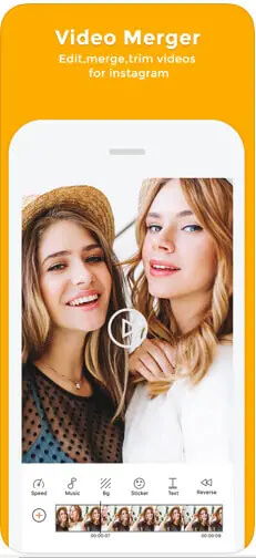 aplicación de fusión de video para iPhone - Video Merger