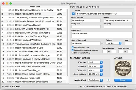 Kostenloser MP3 Joiner für Mac