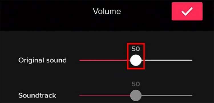 drag the volume slider