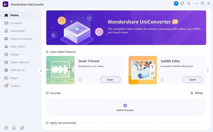 Wondershare UniConverter remove audio from video