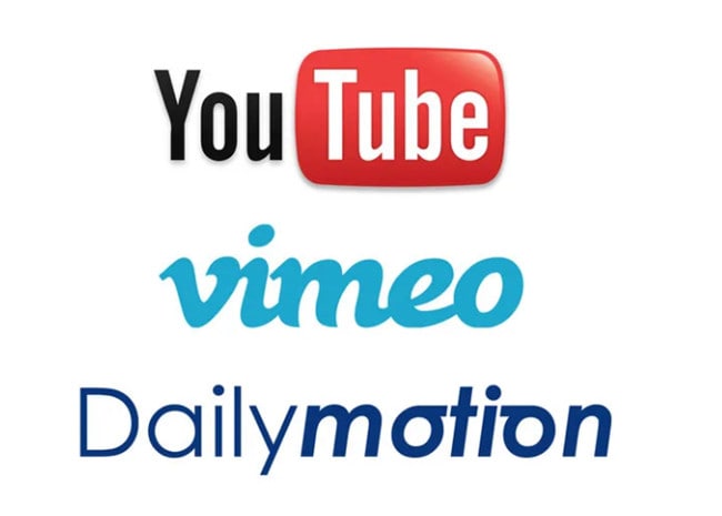 youtube vimeo dailymotion
