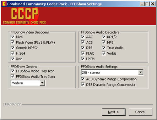 undf codec voor Windows Media Player