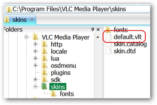 VLC Skin Install 1