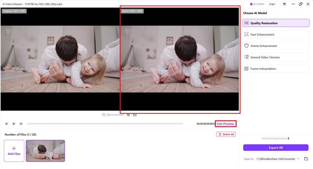 preview your clip