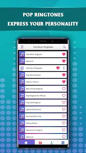 Pop Music Ringtones UI