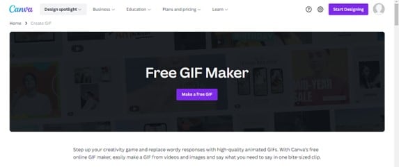 site web gratuit de création de gif