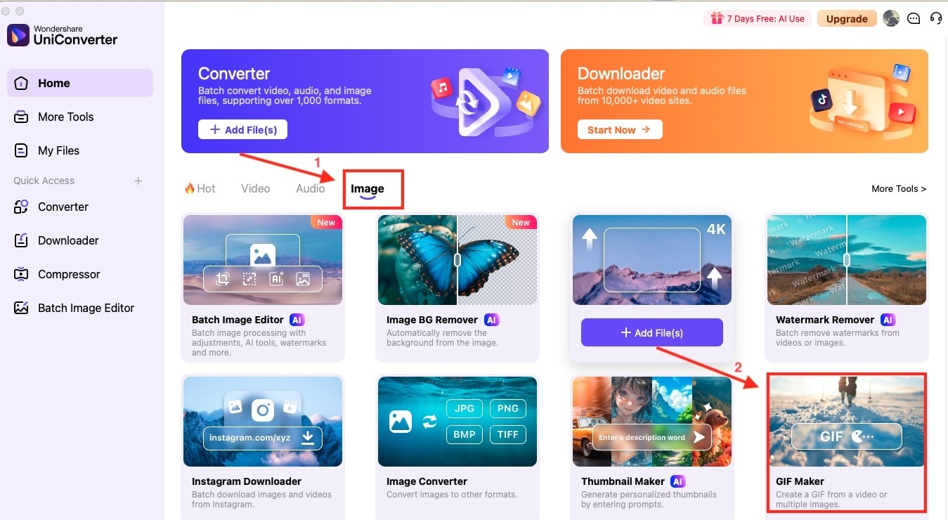wondershare uniconverter gif maker