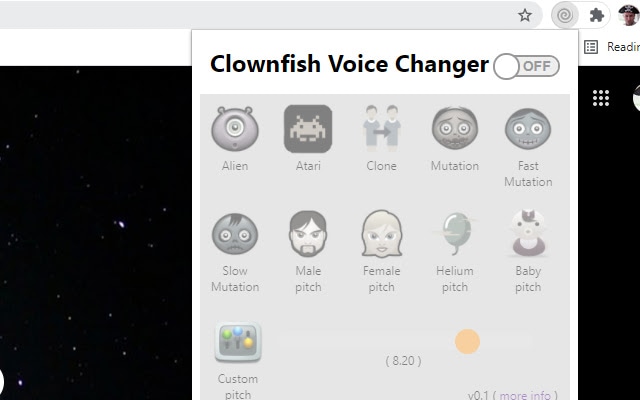 clownfish google meet voice