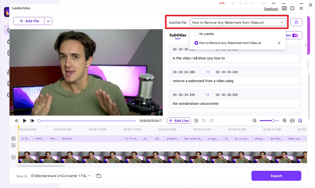 adjust subtitle style