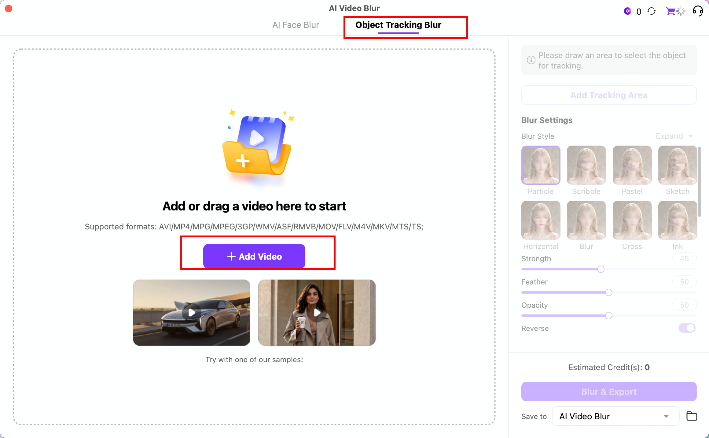 トラッキングに動画を追加する