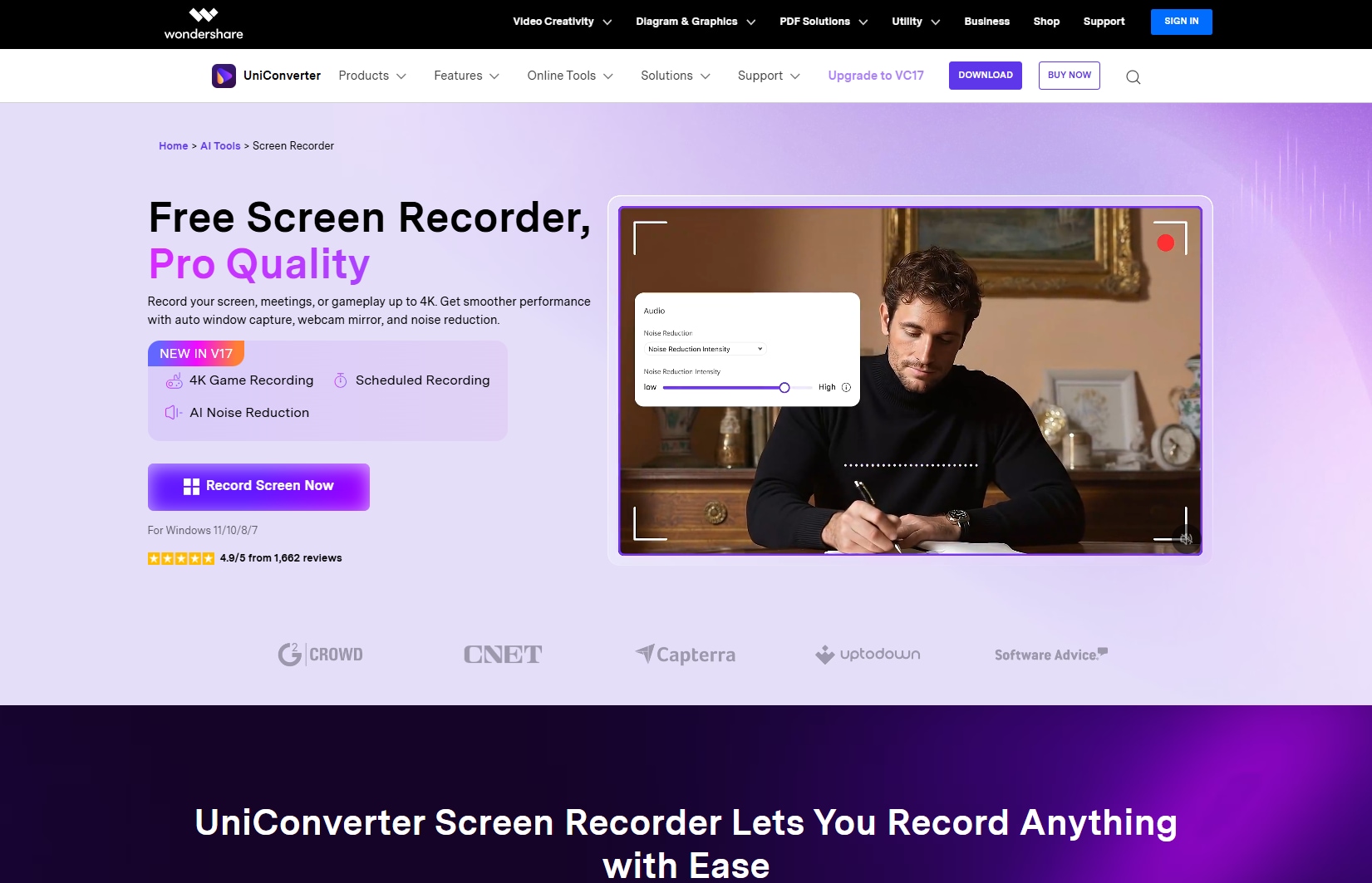 wondershare uniconverter interface