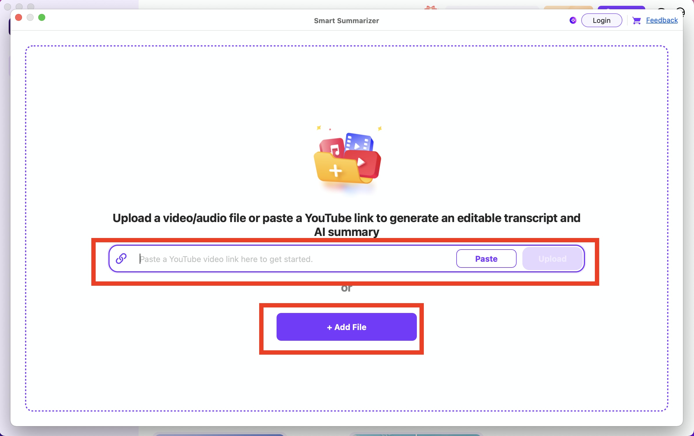 upload and analyze video
