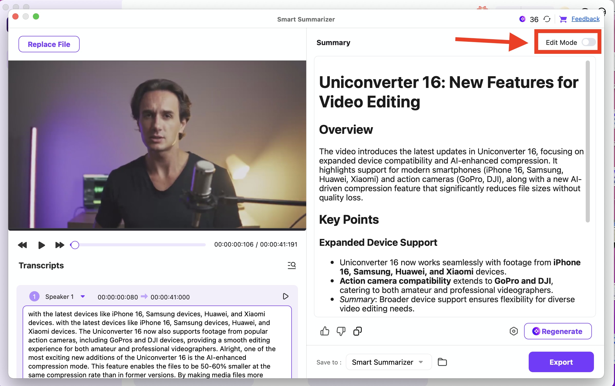 Review and Edit the Summary