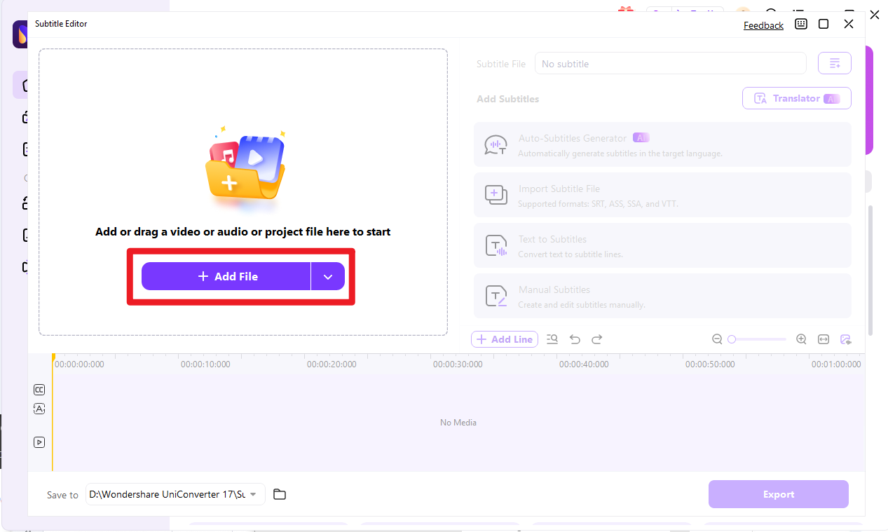 import video to UniConverter