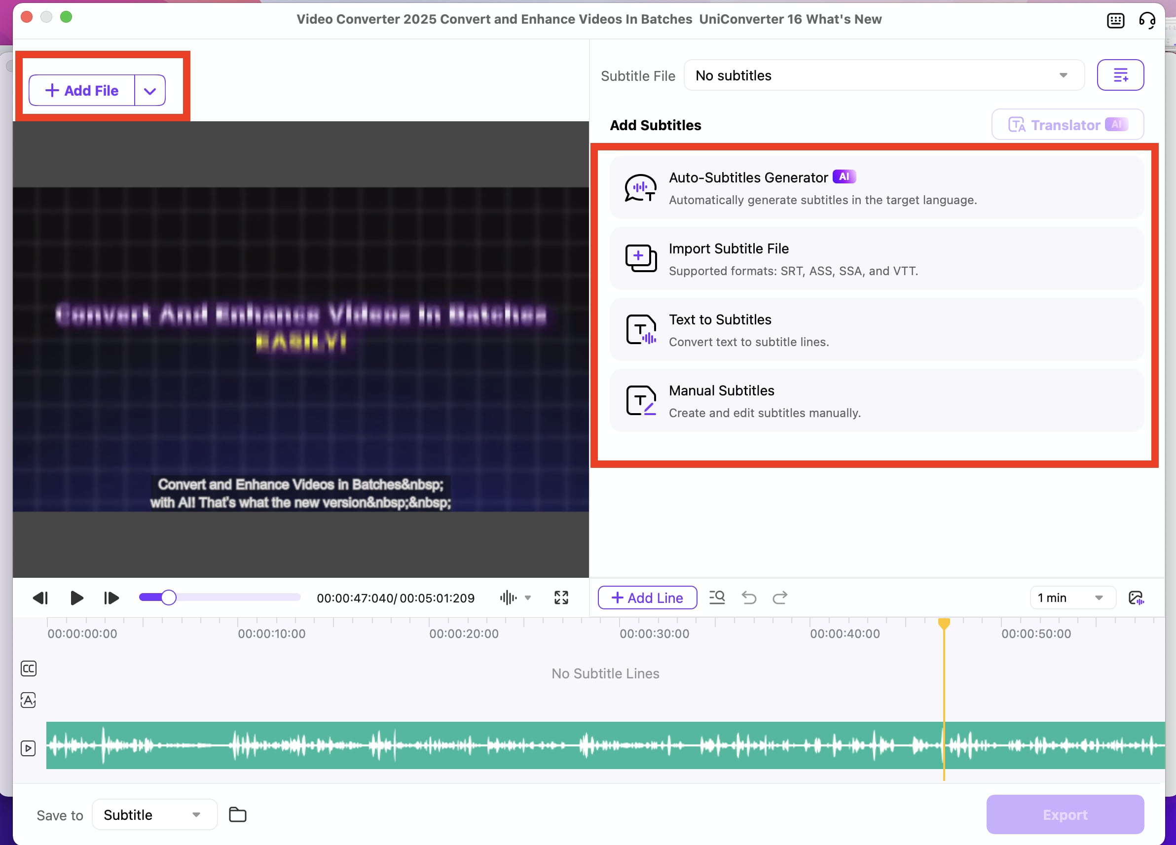 choose the preferred way to translate subtitles