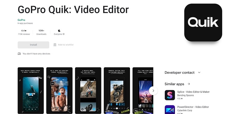 gopro quik highlight video maker app