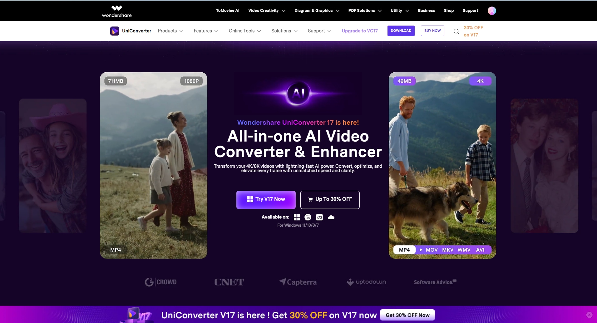 UniConverter Oberfläche: Alternative zum 4K Video Downloader