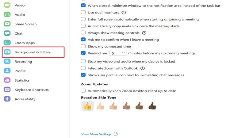 adding teams background with zoom step 3