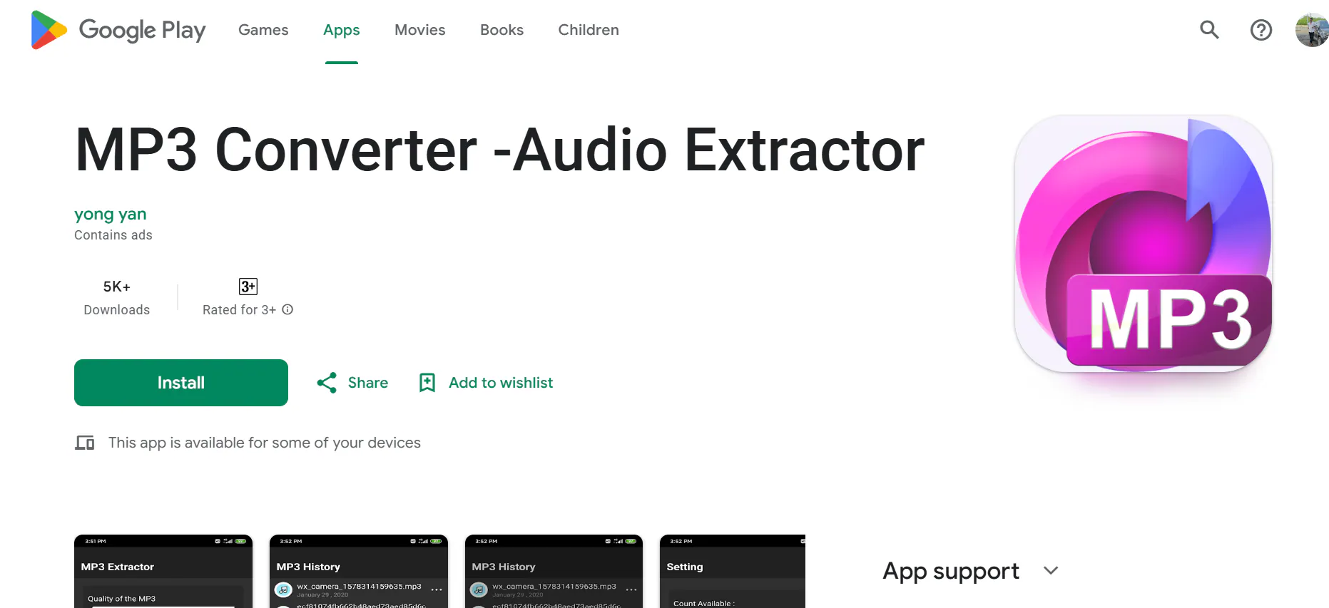 mp3 converter audio extractor homepage