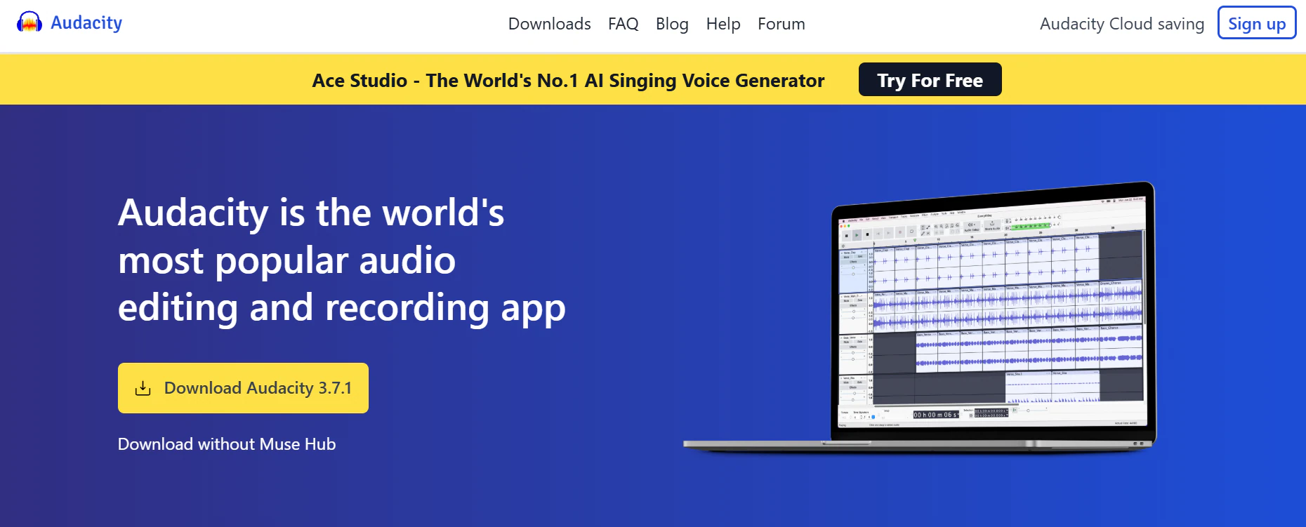 audacity homepage