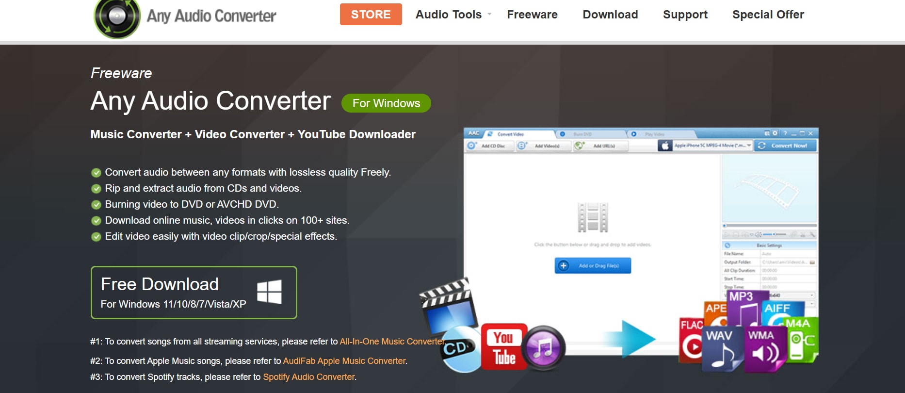 any audio converter homepage