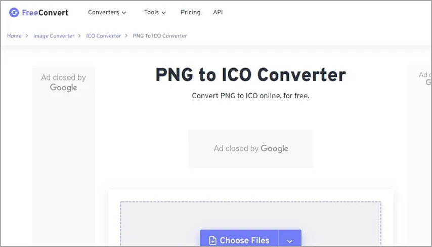 convertitore ico freeconvert