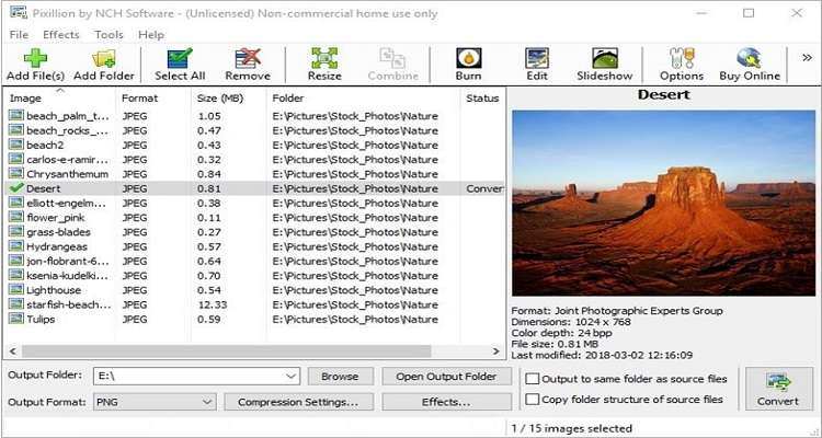 Pixillion Image Converter Software