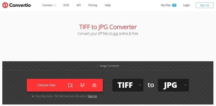 tiff to jpg - Convertio