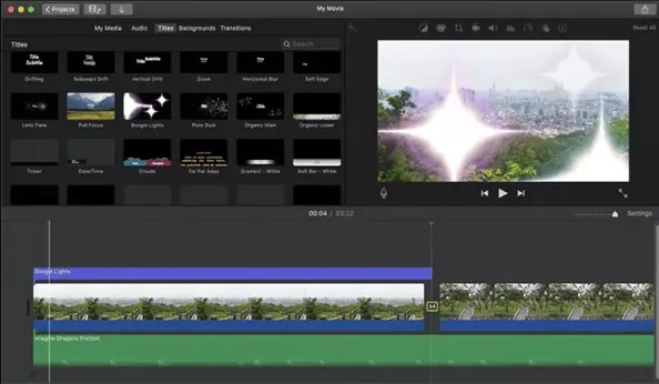 special effects in imovie