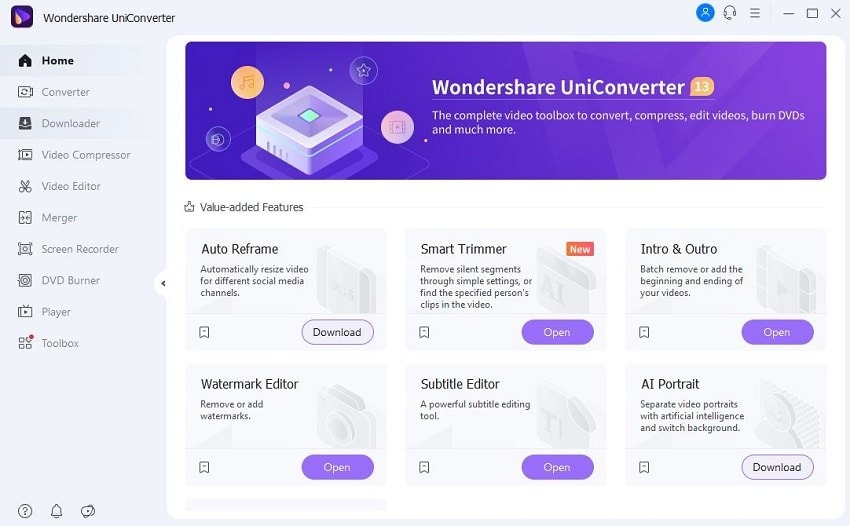 intro creatore Wondershare UniConverter