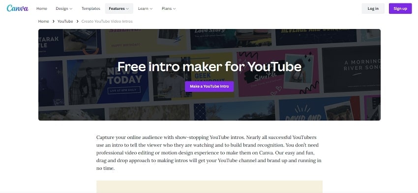 youtube video intro maker online