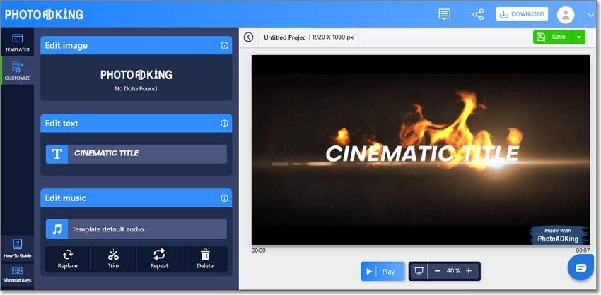 Free YouTube Intro Maker Online - PhotoADKing