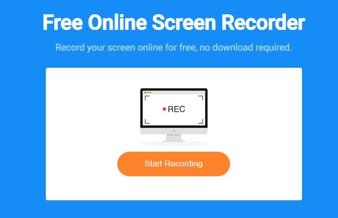 a snippet of online screen recorder of flexclip