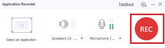 start recording with recording button