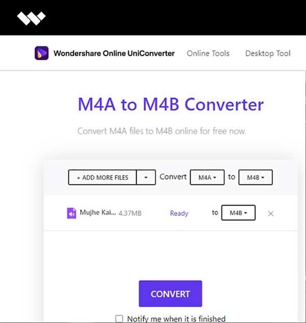 M4A kostenlos in M4B konvertieren