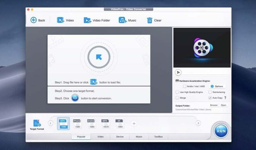 recortar un vídeo en Mac con VideoProc Converter