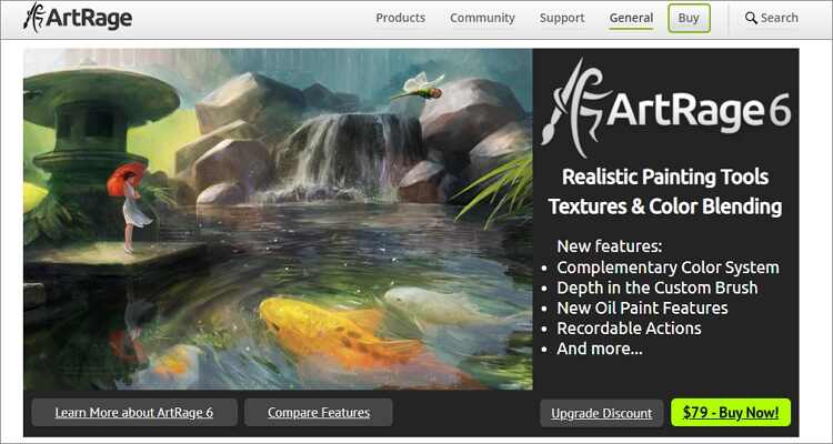 logiciel de dessin en ligne pour Mac - ArtRage