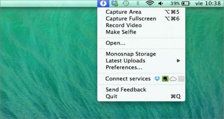 Ein Webinar auf einem Mac aufnehmen - Monosnap