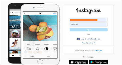 log into your Instagram account