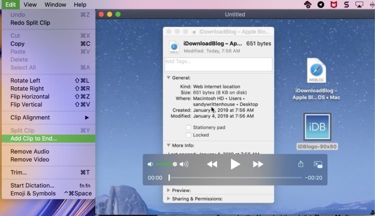 macbook voice recorder Quicktime Player