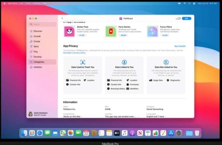 Mac OS11 BigSur - Mac App Store