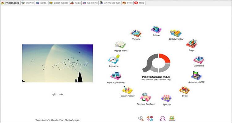 Online Bild Editor Tool für Mac - PhotoScape