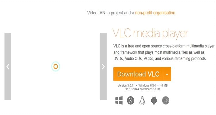 Play MPEG-4 by online tool - VLC Media Player