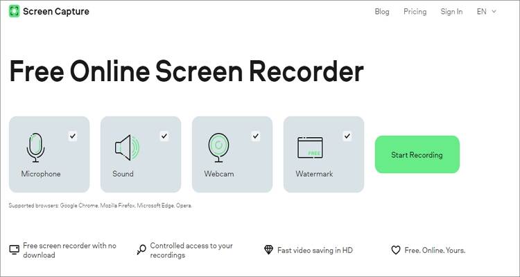 Grabar pantalla y audio en Mac - Screen Capture