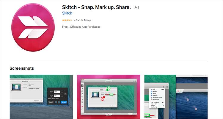 Mac Screenshot machen - Skitch