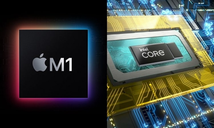 m1 chip and intel comparison